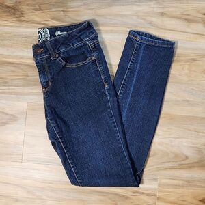💜SO Blue Stretchy Skinny Jeans Juniors 7